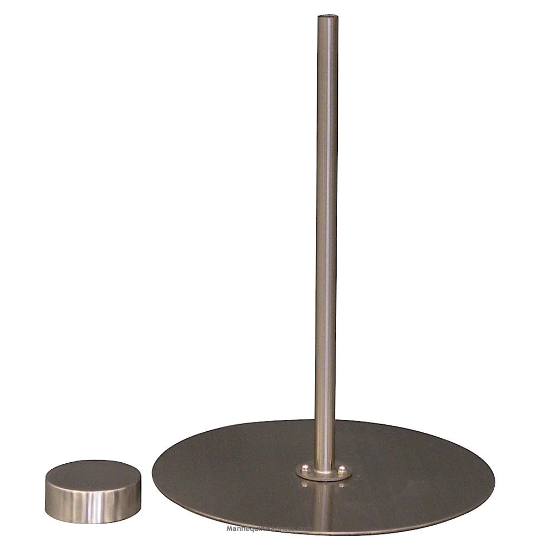 ROUND METAL BASE FOR BODY FORM MANNEQUINS for display