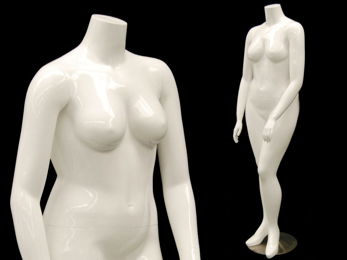 Plus Size Female Mannequin - Left Leg Forward Pose