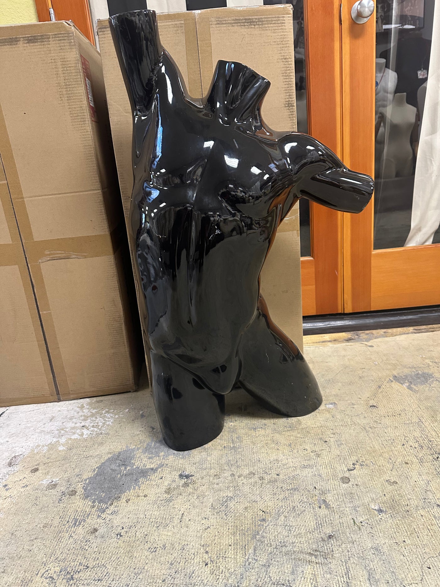 Used Male Mannequin Torso - Glossy Black (Copy)