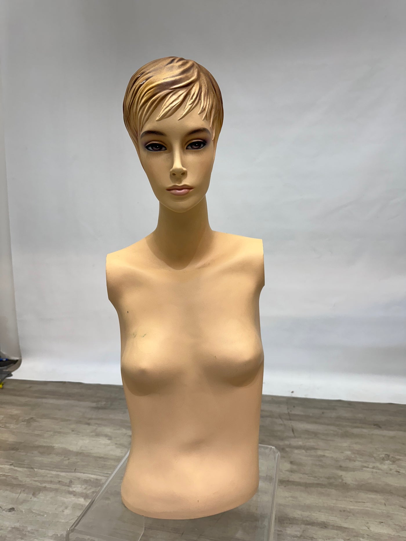 Used Female Mannequin Torso with Realistic  Face