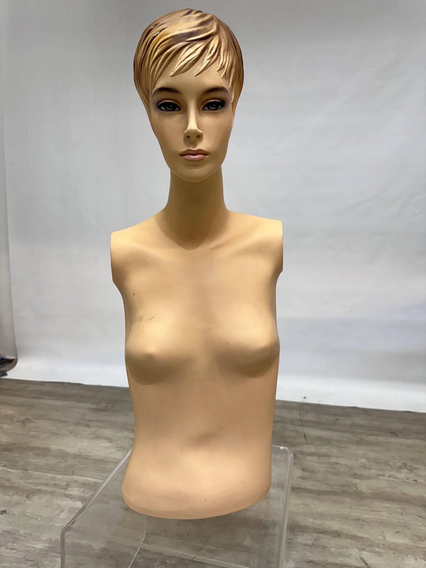 Used Female Mannequin Torso with Realistic  Face