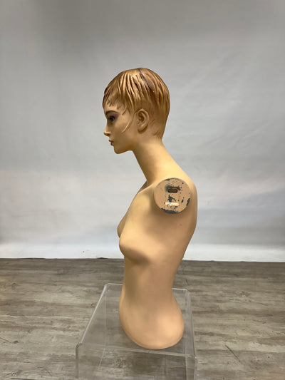 Used Female Mannequin Torso with Realistic  Face