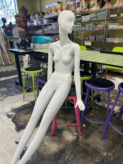 Used Seated Female Mannequin by Schlappi