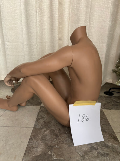 Used Seated Headless John Nissen Male Mannequin - #186 Tan Color