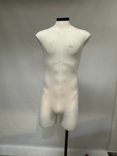 Used Male Dress Form  On Stand with Wheels