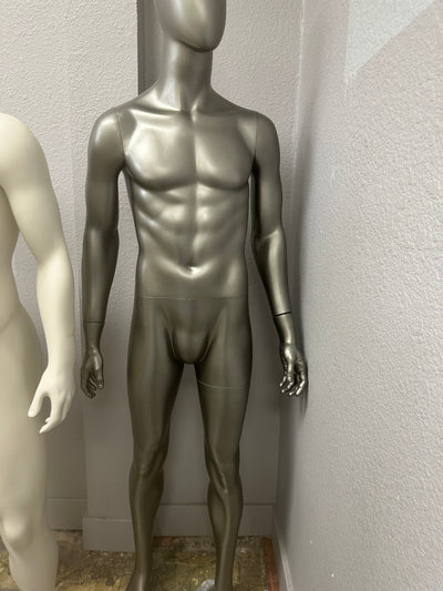 Nearly New Egghead Male Mannequin Metallic Gray