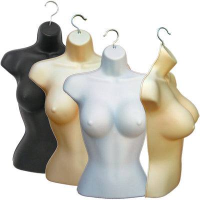 Female Mannequin Hollow Back Torso - SET OF TWO