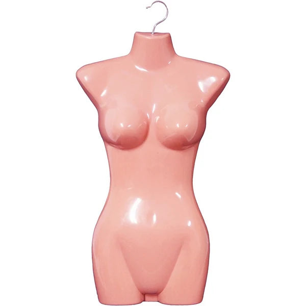 Female Mannequin 3/4 torso with Hollow Back - SET OF TWO