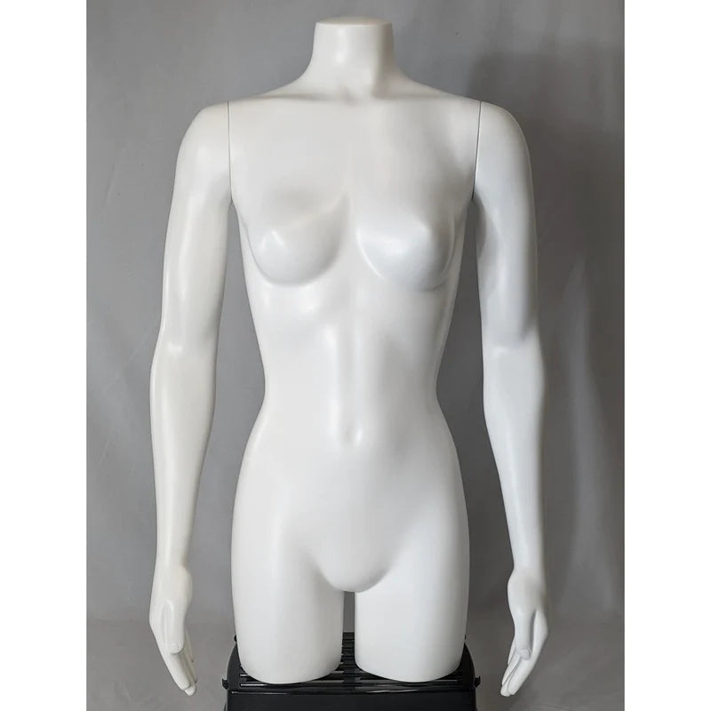 Gently Used Female 3/4 Mannequin Torso with Arms