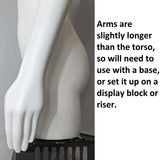 Gently Used Female 3/4 Mannequin Torso with Arms