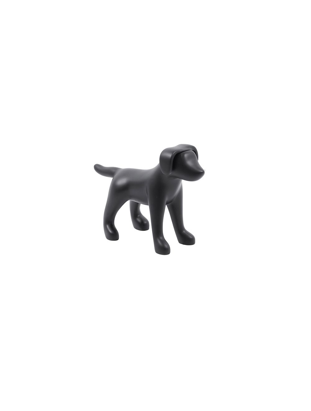 Medium Terrier Dog Mannequin: Glossy or Shiny White