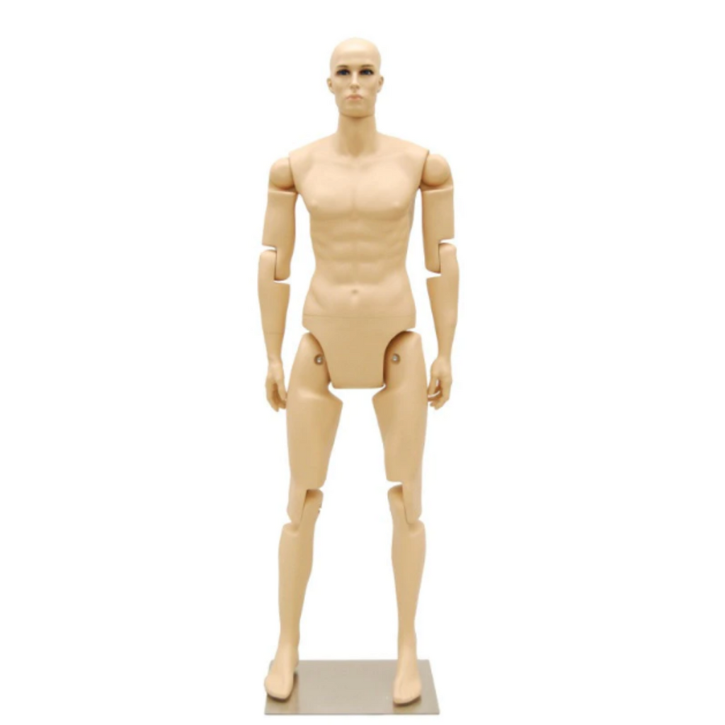 MN-445A Plastic Busty Female Full Body Mannequin with Removable Realistic  Head