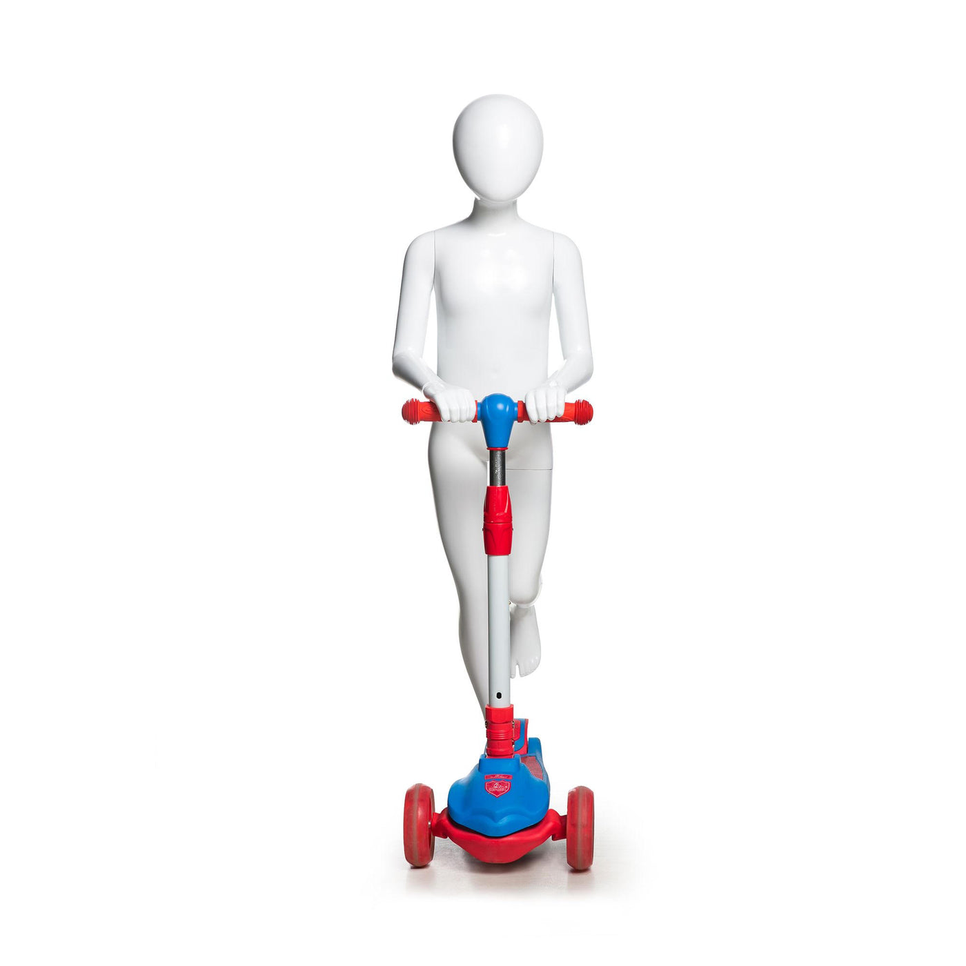 Egghead Male Youth Sports Mannequin: Scooter Riding Pose