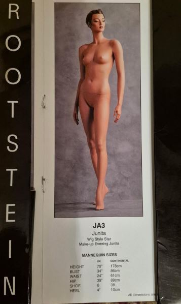 Used Realistic Female Adel Rootstein Mannequin - Junita JA3-B