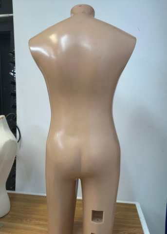 Used male mannequin plastic 3/4 torso