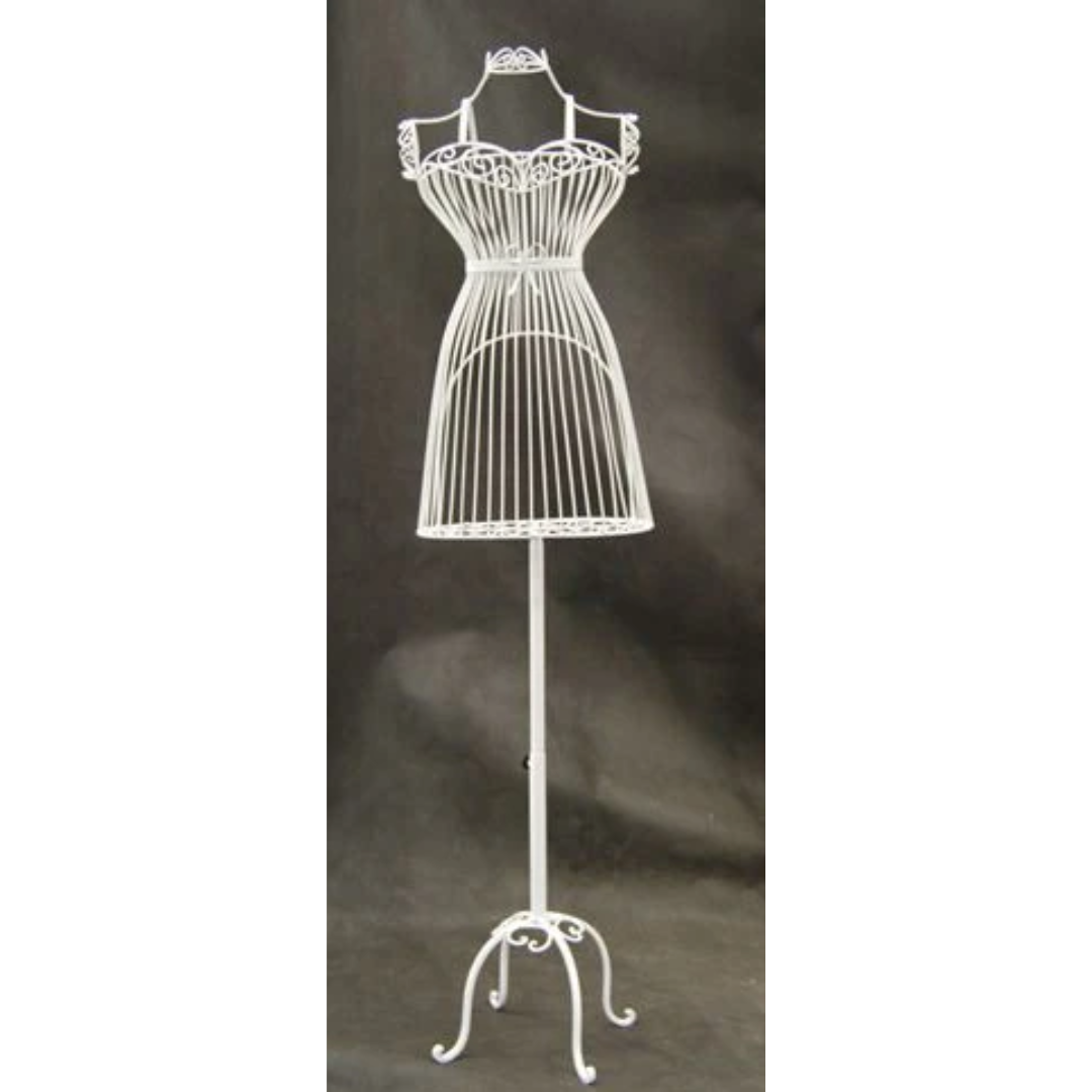 Female Wire Dress Form Mannequin #1: White – Mannequin Madness