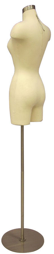 Female 3/4 Mannequin Torso with Half Leg & Shoulders: White – Mannequin  Madness