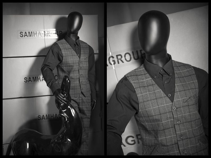 Abstract head male mannequin with ears THM1A-EGM1