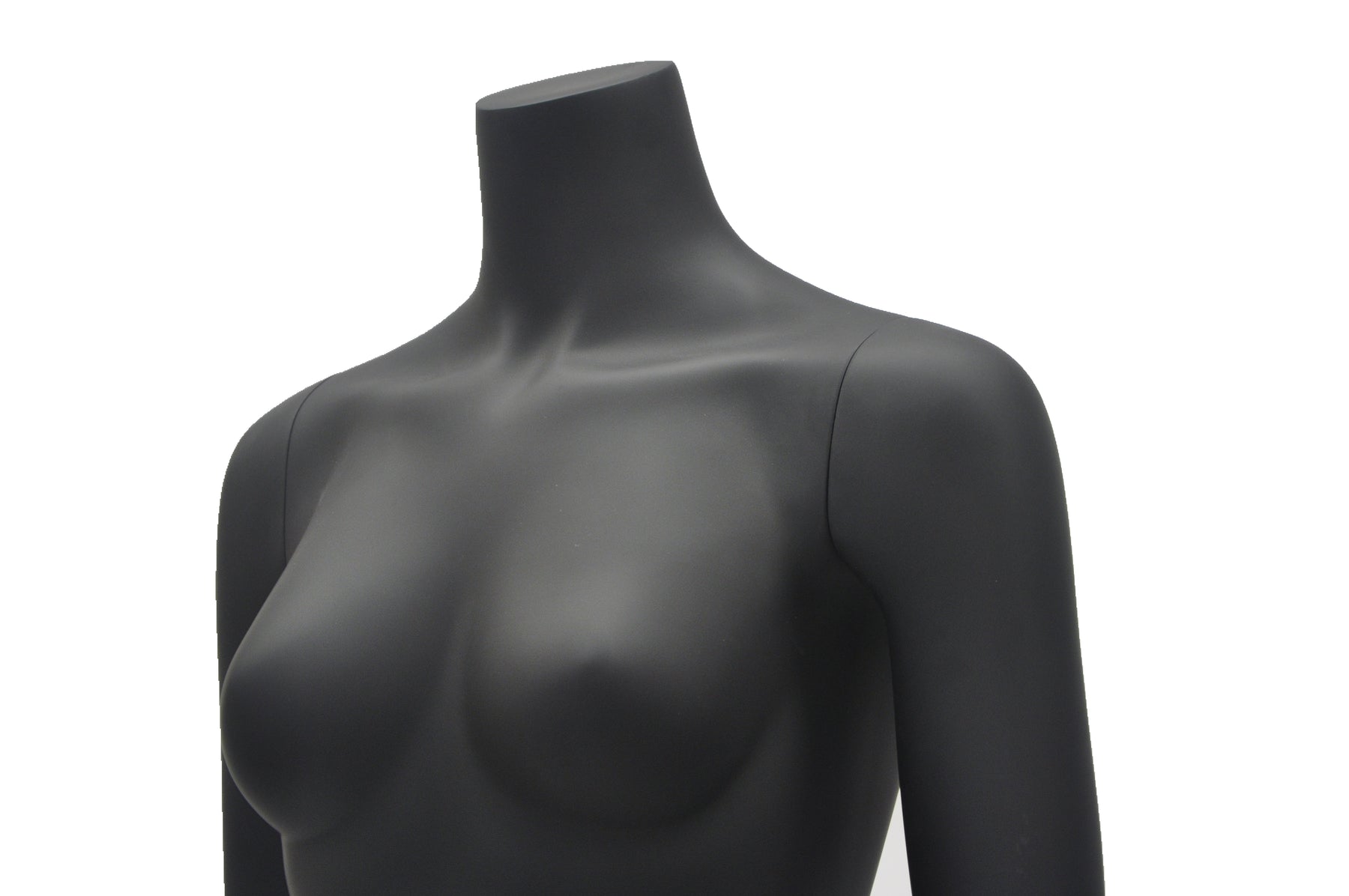Headless Half Body Round Female Torso Mannequin - Arms on sided